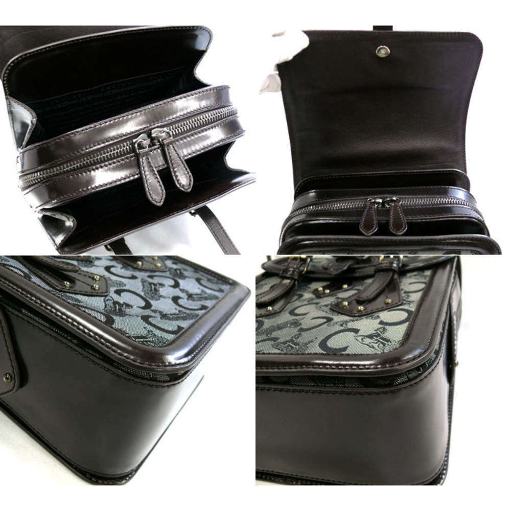 Celine Carriage Pattern Vertical Handbag Brown - image 3